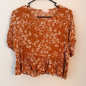 Floral crop top